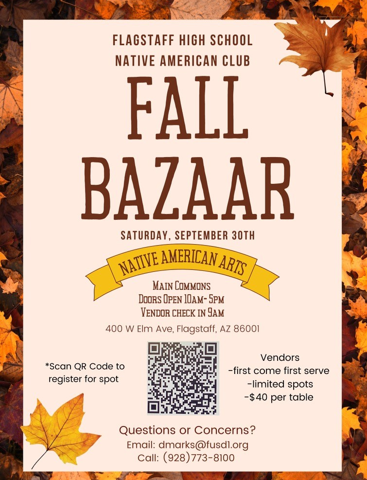  N.A.C. Fall Bazaar @ FHS 9/30 10a-5pm